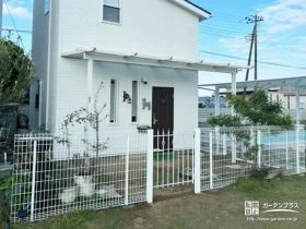 ホワイトをメインとしたお住まいに合う外構工事