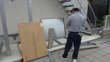 ゴミシェッズ組み立て工事1