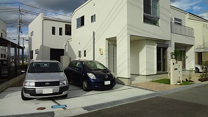 外構工事施工前。 外構工事施工前。