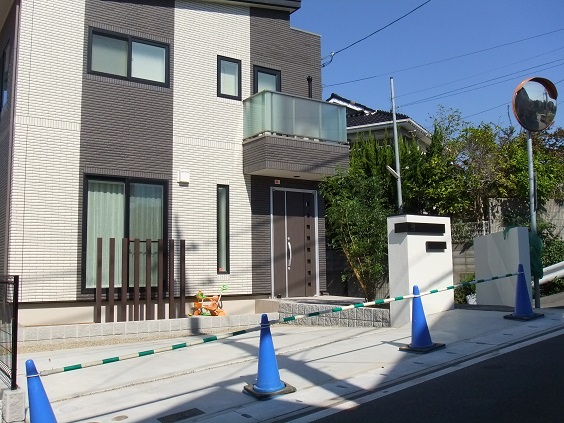 新築外構工事　神戸市西区　全景