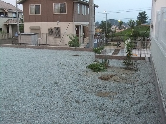 花壇造作工事　神戸市　施工前