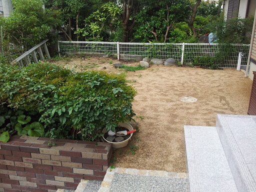和風庭園　施工前　神戸市