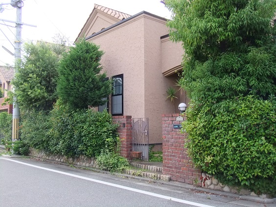 外構リフォーム前　全景　宝塚市