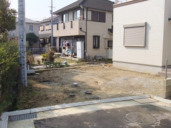 施工前　新築外構工事　神戸市西区