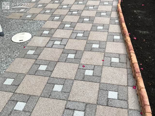 敷き方次第で様々なデザインを楽しめるインターロッキング かんたん庭レシピ