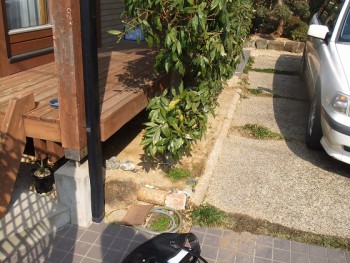 介護保険を利用した屋外手すり設置リフォーム かんたん庭レシピ