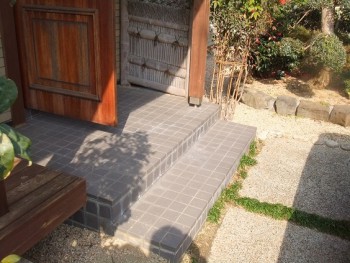 介護保険を利用した屋外手すり設置リフォーム かんたん庭レシピ