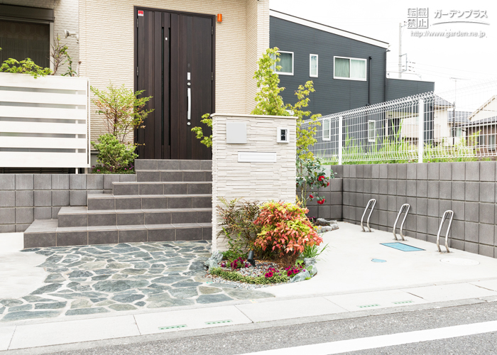 玄関アプローチのアイデア集 かんたん庭レシピ