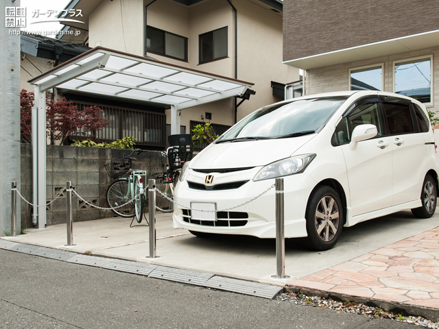 駐車スペースの防犯対策 かんたん庭レシピ