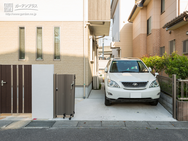 駐車スペースの防犯対策 かんたん庭レシピ