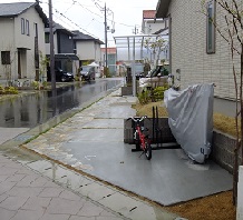 駐車場と駐輪場の利便性をあげたリフォーム