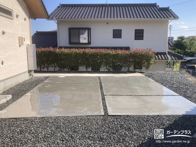 新しいお住まいで気持ちよく生活を始められる広いお庭の外構工事