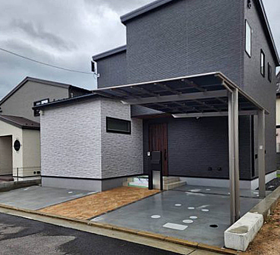 オープン外構の良さを活かした新築外構