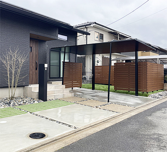スタイリッシュかつナチュラルな新築外構をご紹介♪
