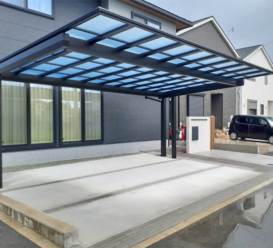 シンプルモダンなお住まいにマッチするスタイリッシュな新築外構工事