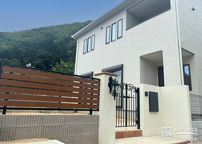 アイアンデザイン×レンガでつくる南欧風の家|上品でかわいい新築外構工事