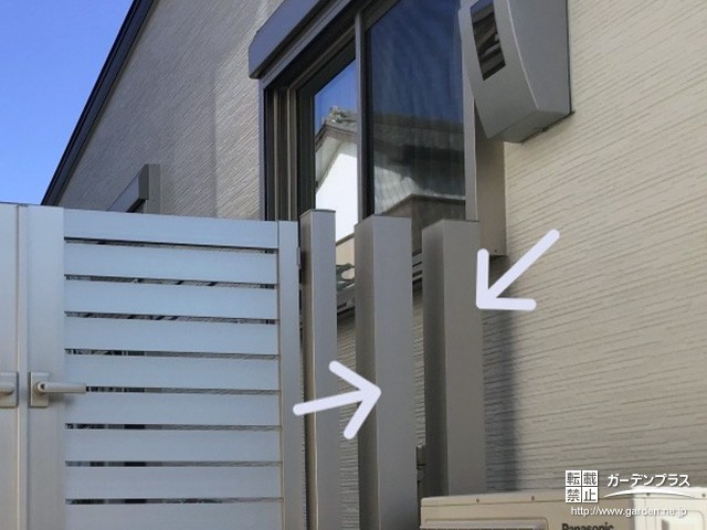 ワンちゃんの飛び出しを防ぐポール