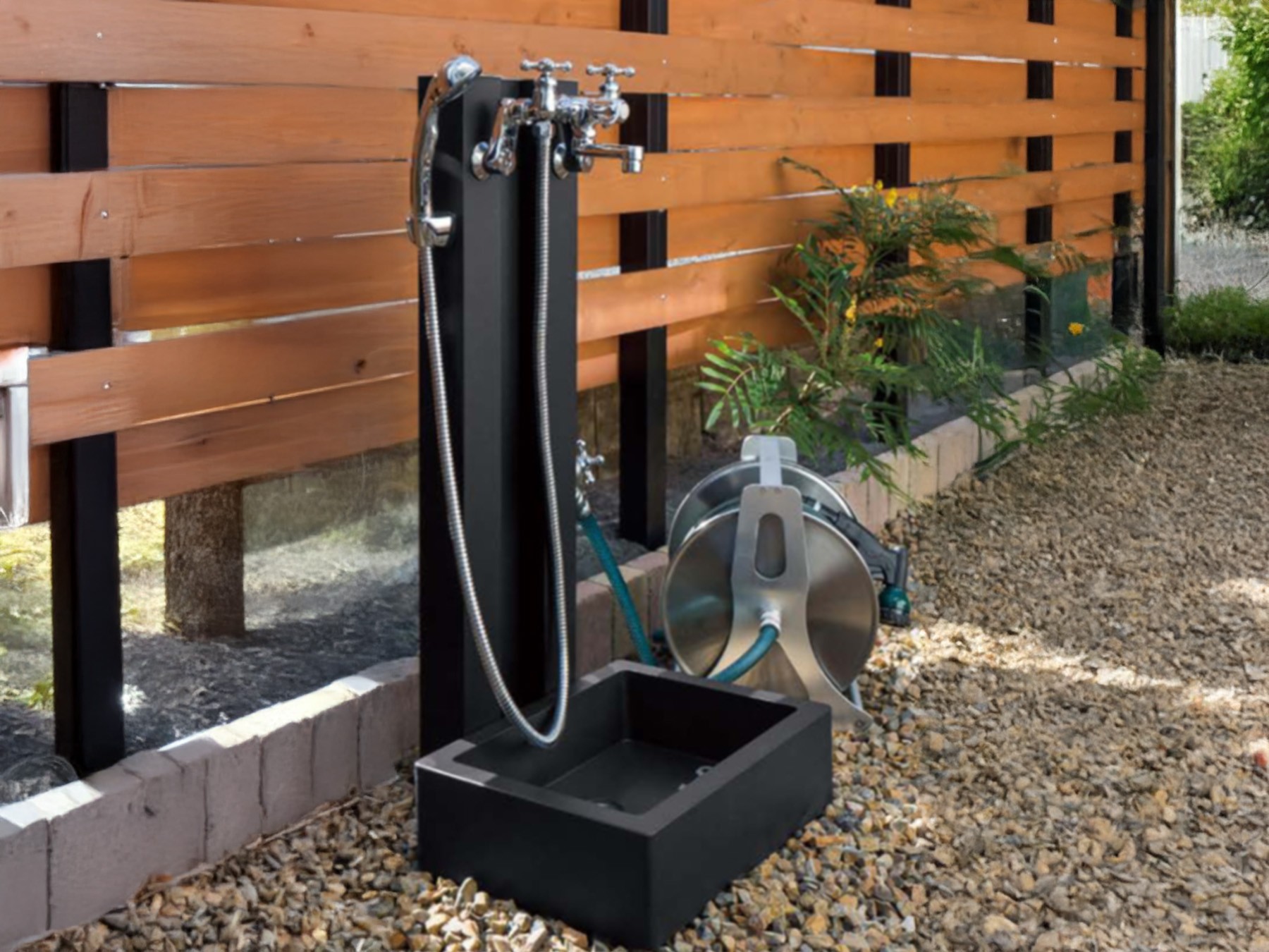 混合タイプでお湯が使える立水栓