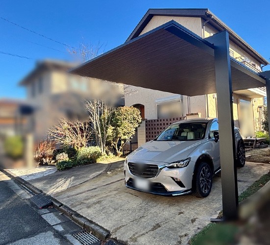 モダンデザインのカーポート♪お住まいをより魅力的に演出した外構リフォーム施工例のご紹介