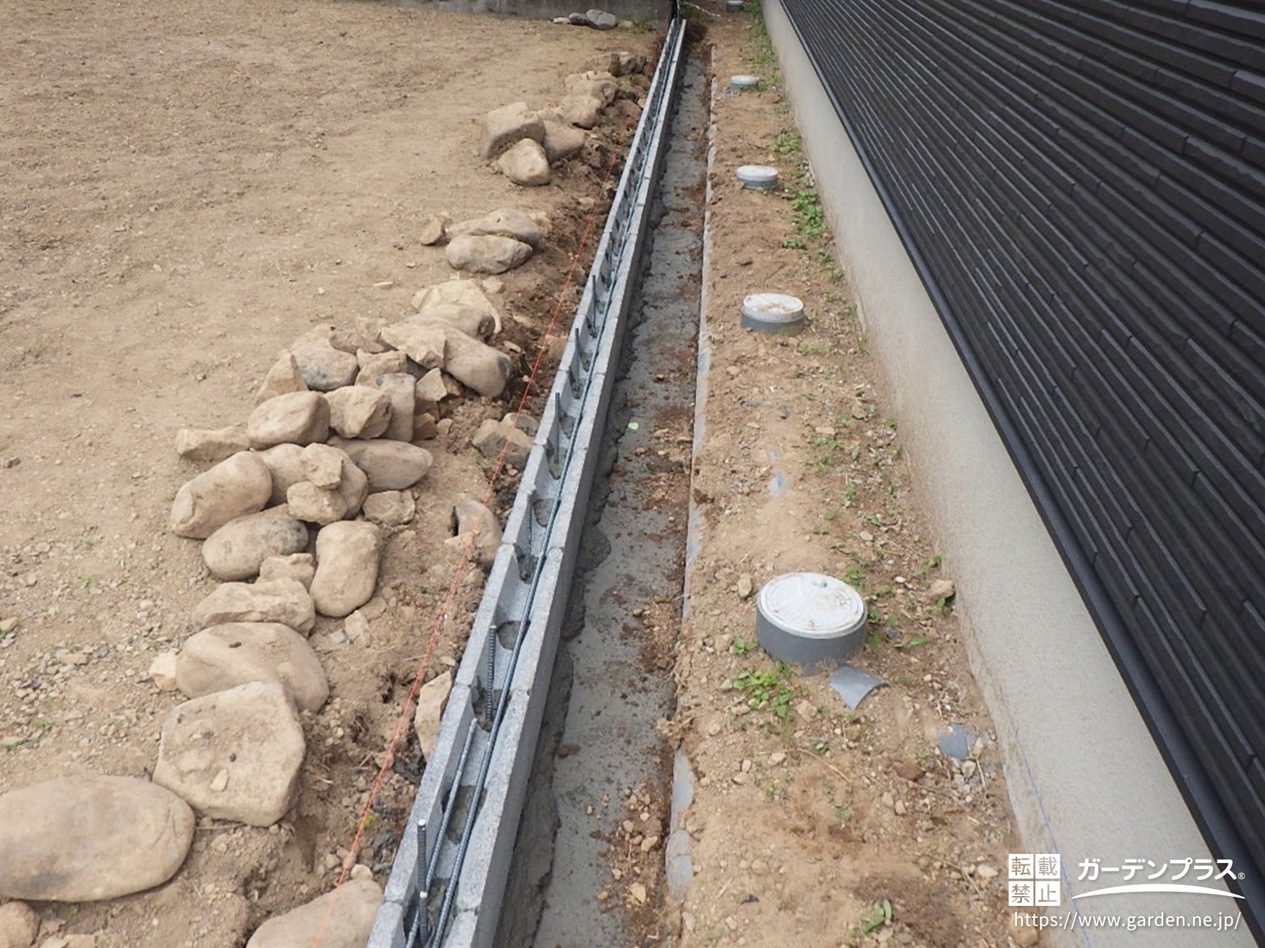 土台コンクリート完成