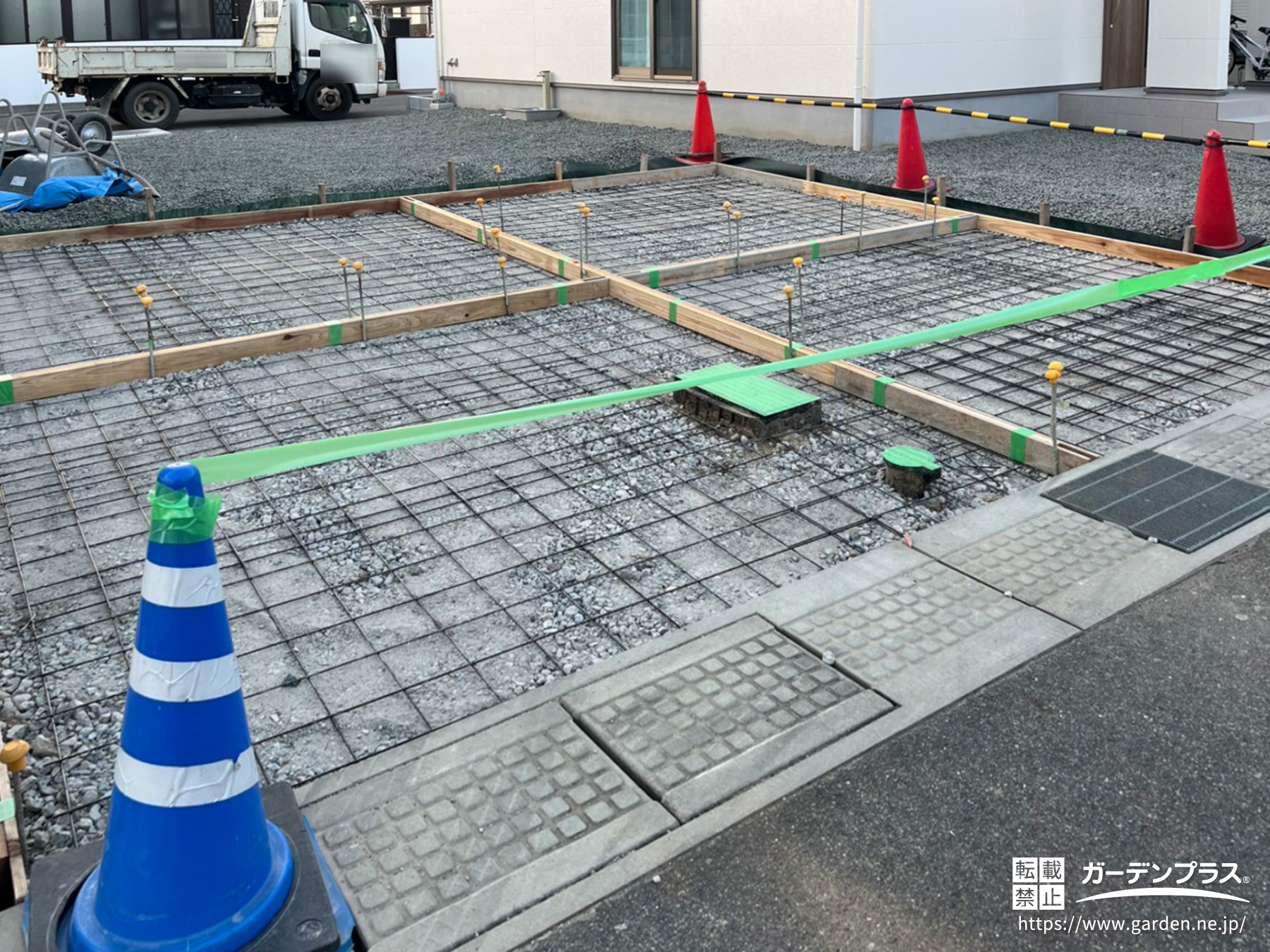 コンクリート打設前の下地づくり