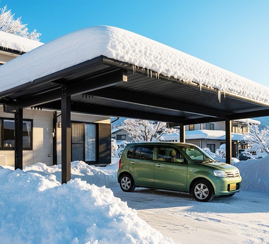 積雪対応カーポートおすすめ4選！雪国でもおしゃれで後悔しない選び方のコツ