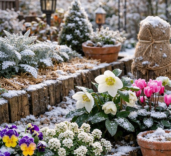 冬の庭づくりは何をする?今すぐやるべき冬の庭仕事と寒さ対策とは