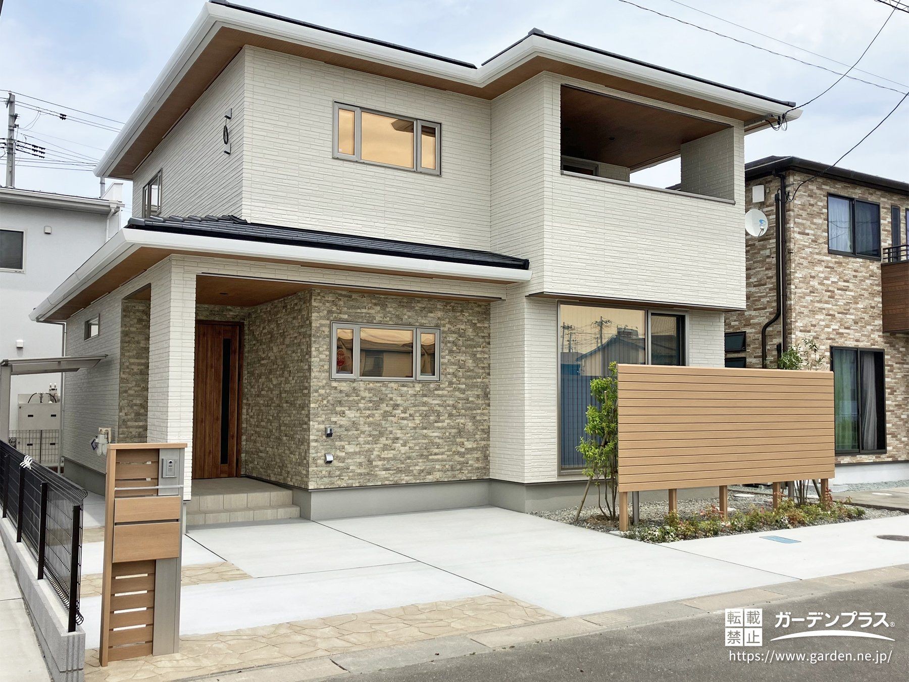 建物との一体感を意識した新築外構