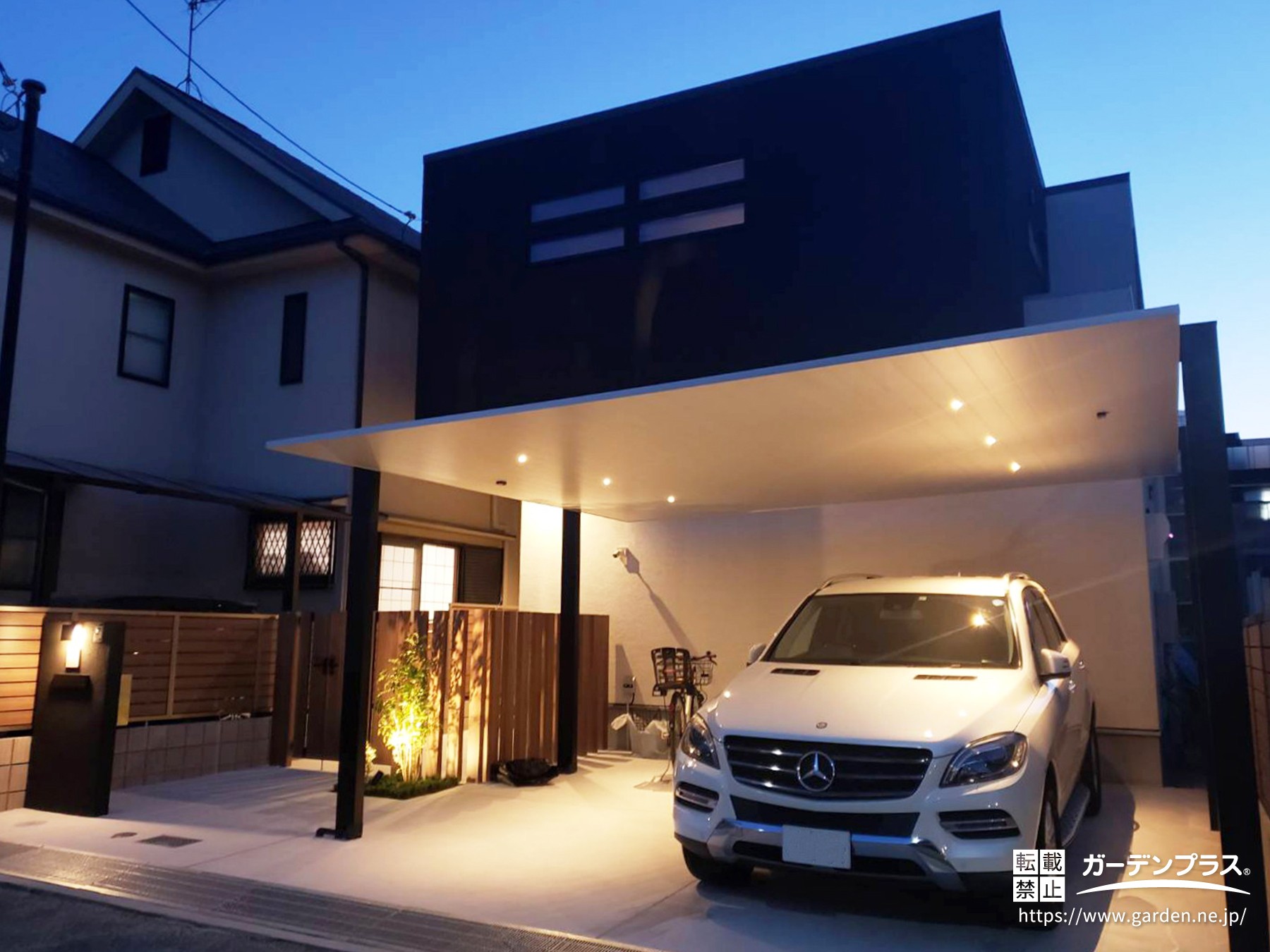 アルミ屋根カーポートのダウンライト