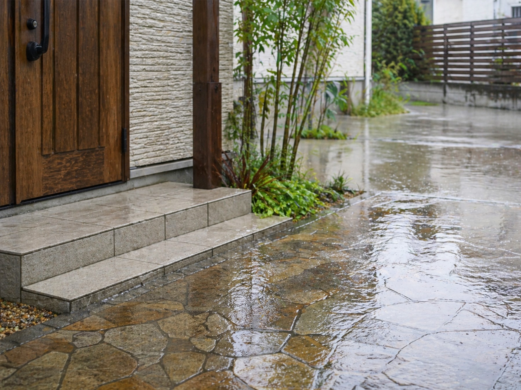 【梅雨対策】外構で解決!雨の日のストレスを減らすアイデア5選