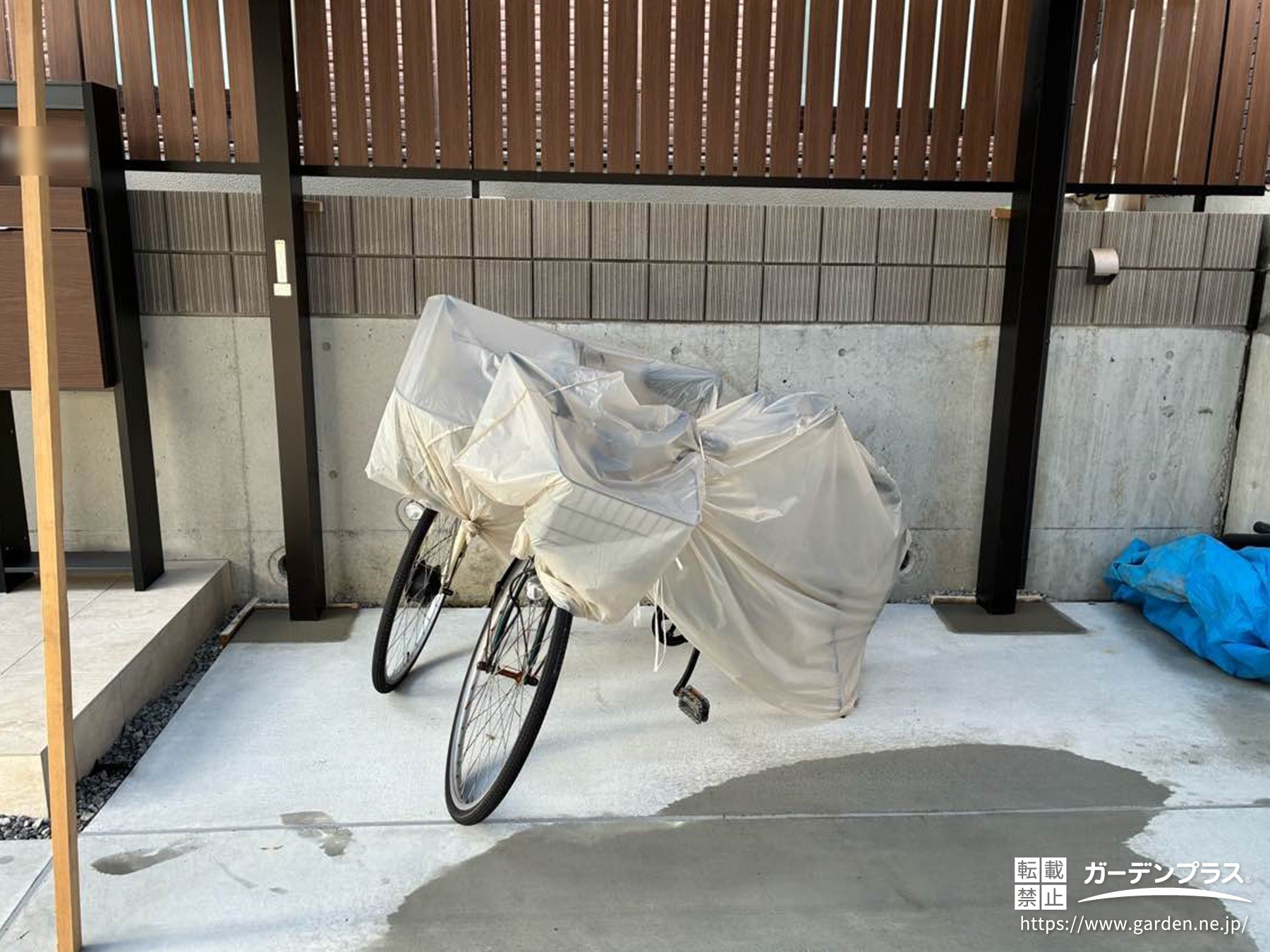 雨風から自転車を守る駐輪スぺース