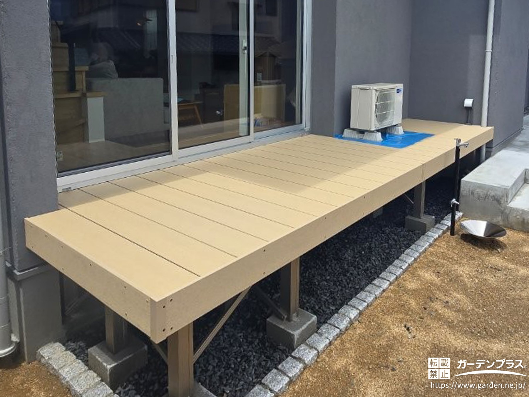 多目的に活用できるウッドデッキ