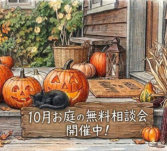 10月お庭の無料相談会のお知らせです!!