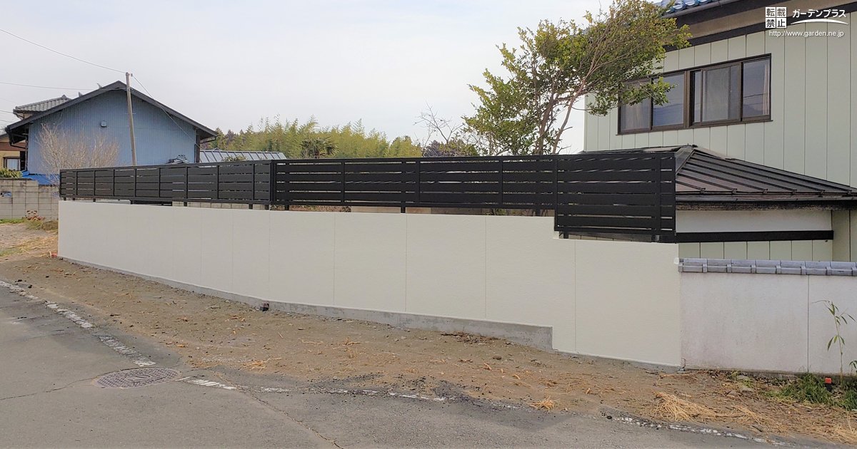 管理できなくなった竹やぶを高さのあるブロック塀へリフォーム