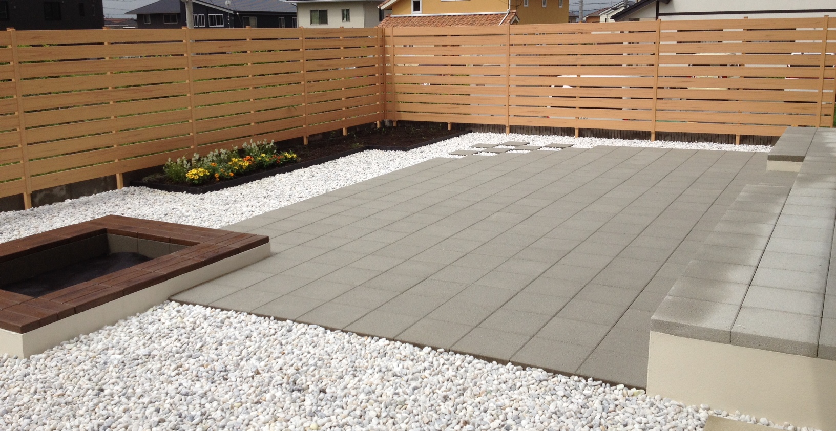 木目調機能門柱 ポスト 照明