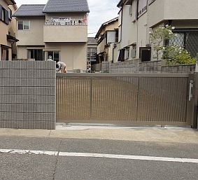 分譲住宅のお庭拡張工事