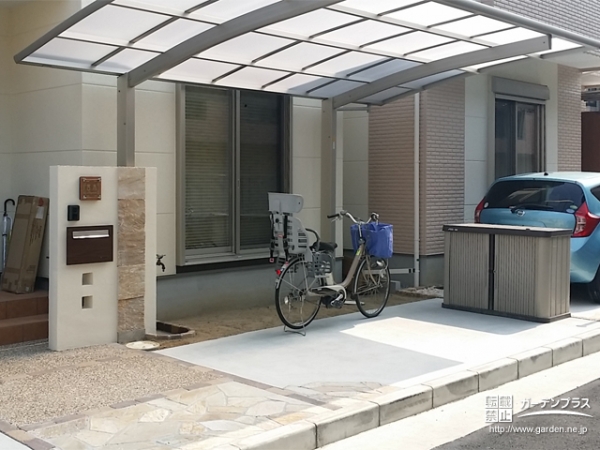暖かみのあるカジュアルな駐車スぺ-ス