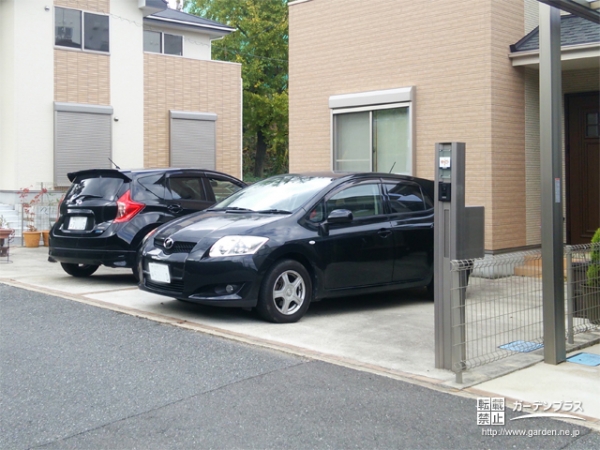施工前のカジュアルな駐車スペース