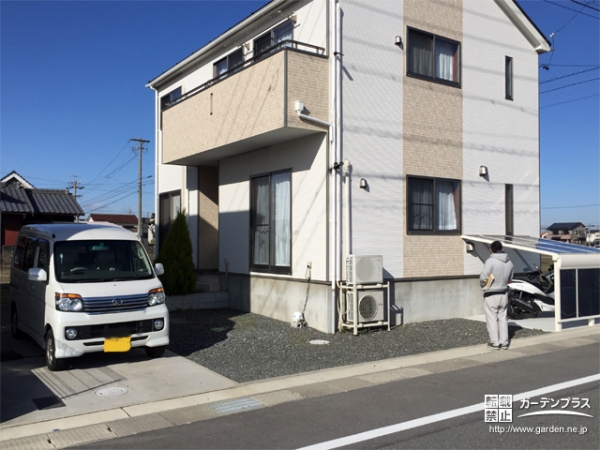 カーポート設置前の様子