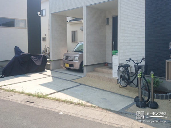 施工前の駐車スペース