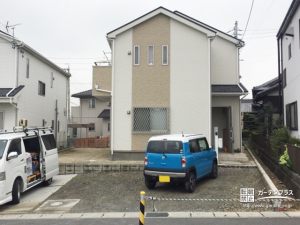 施工前の駐車スペース