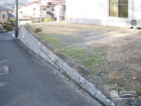 外周フェンス設置前の様子