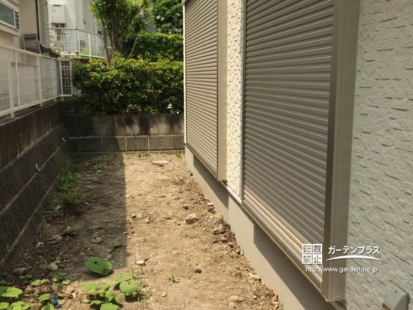 ウッドデッキ設置前の様子
