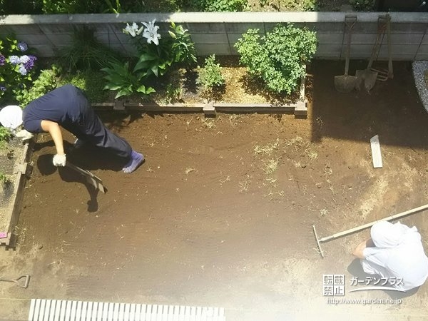 人工芝設置前の様子
