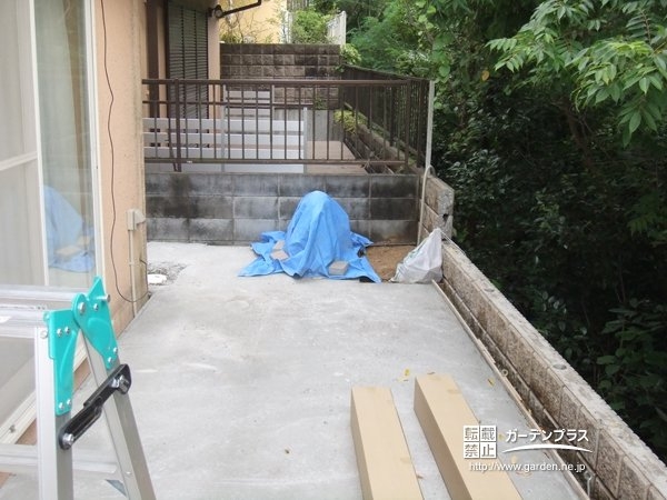 お庭施工後の様子