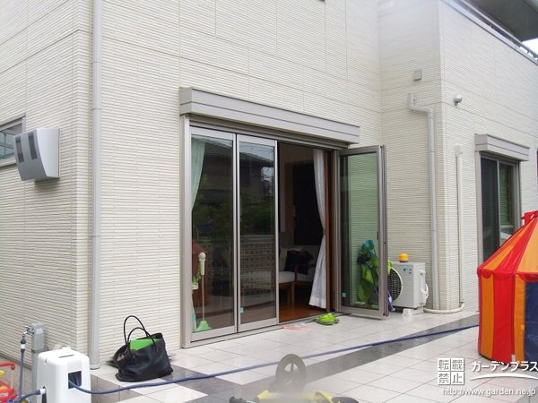 テラス屋根設置工事前