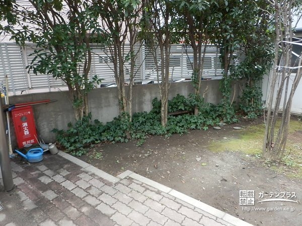 テラス設置工事前の様子
