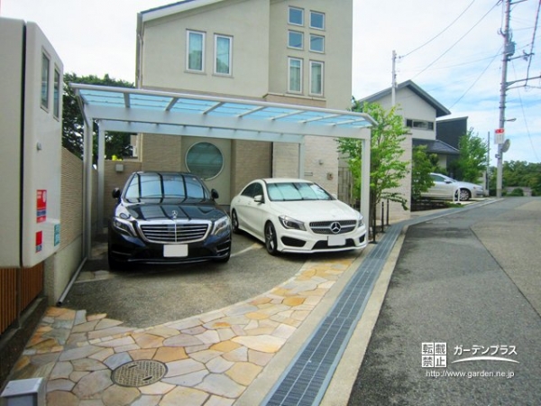 安全快適なオープン外構