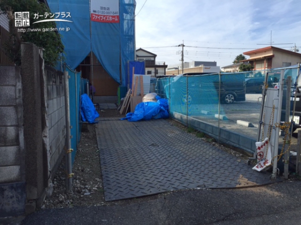 施工前の土の門まわり