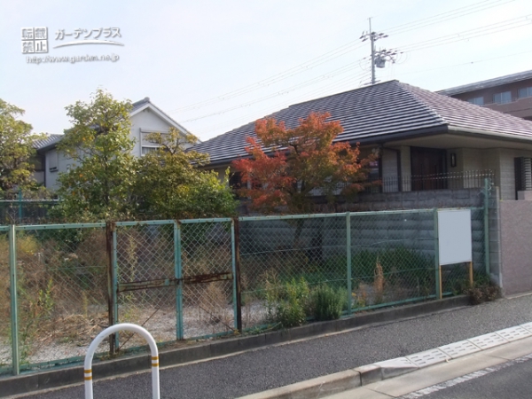 施工前の門まわり